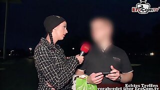 Deutsches Straßencasting - Fremde Männer nach sexual connection gefragt