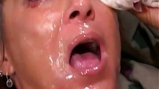Cum Covered Whore Keeps On Fucking