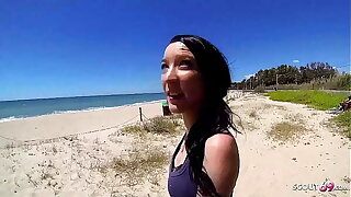 Skinny Teen Tania Pickup for First Assfuck at Unseat Beach by old Guy